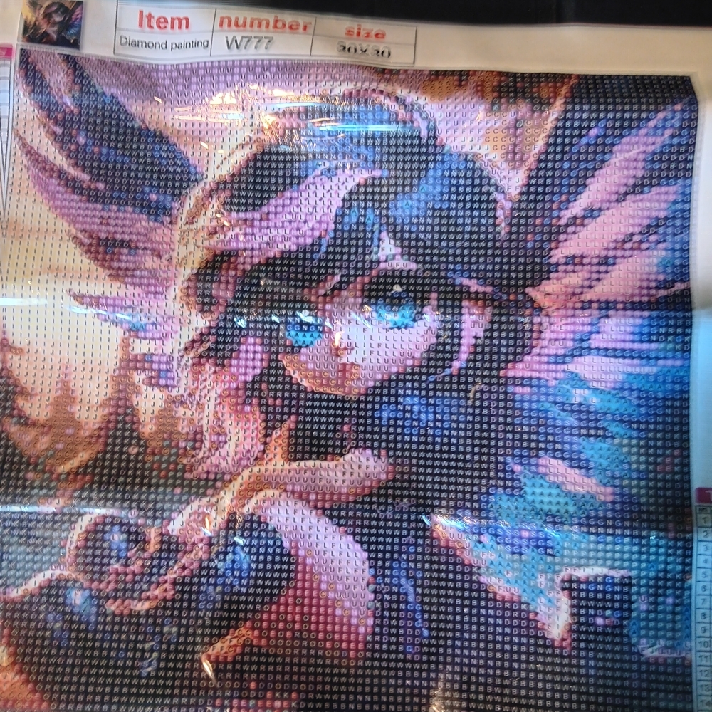 Colorful Angel Diamond Painting Kit 30x30
